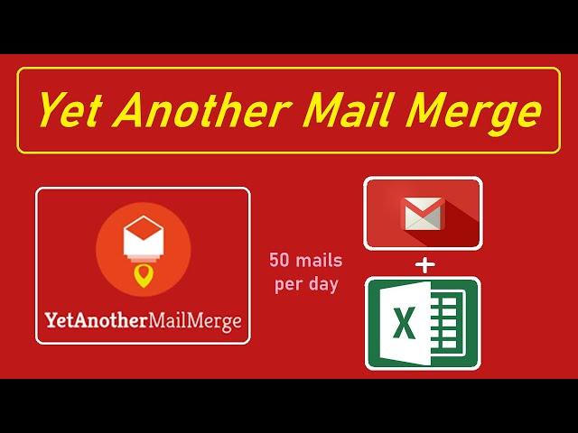 How to use YET ANOTHER MAIL MERGE method? || Send 50 mails at a time || YAMM - Google Sheets