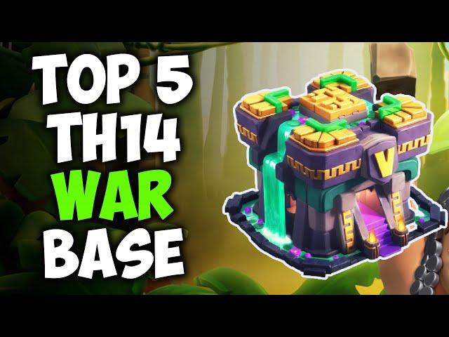 TOP 5 BEST TH14 WAR BASE WITH LINK | NEW TH14 CWL BASE ANTI 3 STAR LAYOUT | Clash of Clans