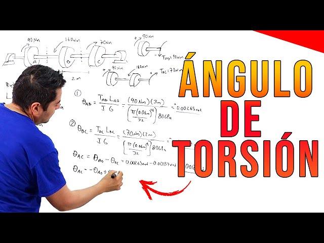  10 Ejercicios Resueltos de ÁNGULO de TORSIÓN *TUTORIAL PASO A PASO* TORSIÓN Parte 3 - Flechas