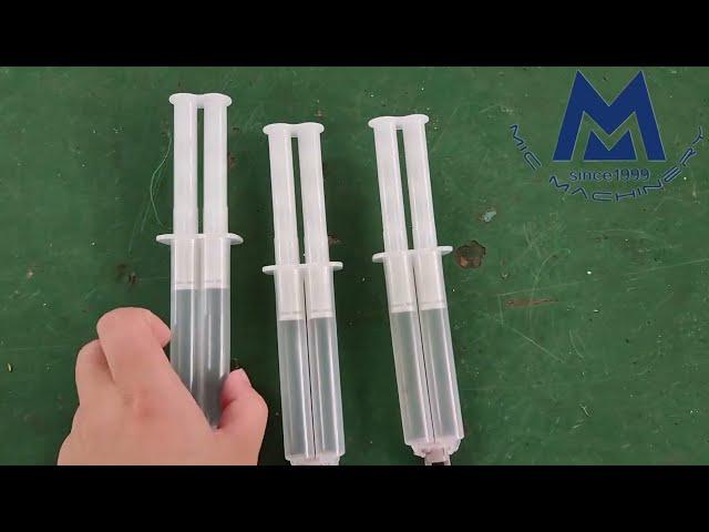 MIC semi auto dual syringe epoxy filling machine