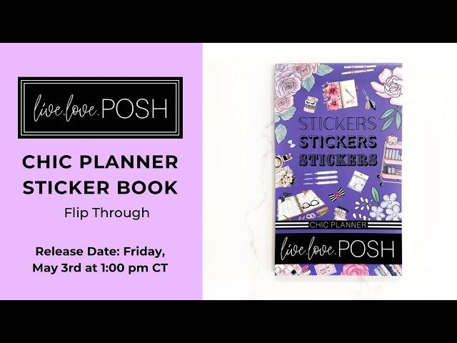 CHIC PLANNER STICKER BOOK FLIP THROUGH