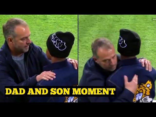 Hansi Flick's sweet moment with Lamine Yamal after Barcelona vs Brest match