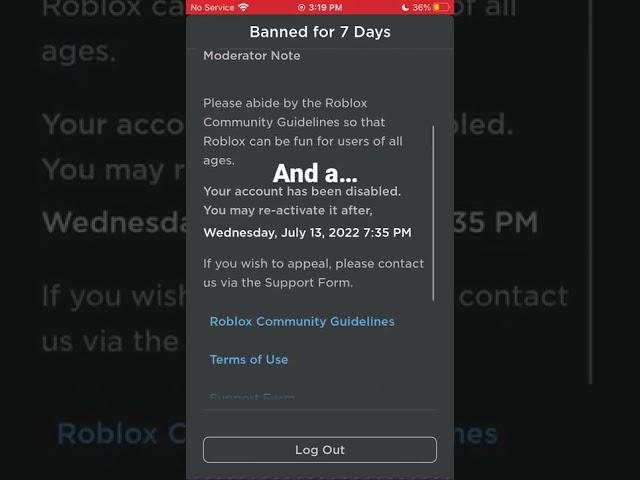 Subscribe for 1 less day to be removed and a COOKIE #rip #roblox #robloxaccount #shorts #fyp