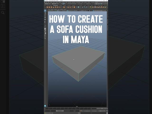 How to Create a Sofa Cushion in Maya | Quick Tip