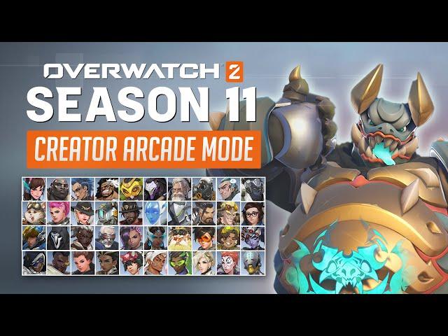 Overwatch 2 - EVERY HERO CHANGE for S11 Creator Arcade Patch