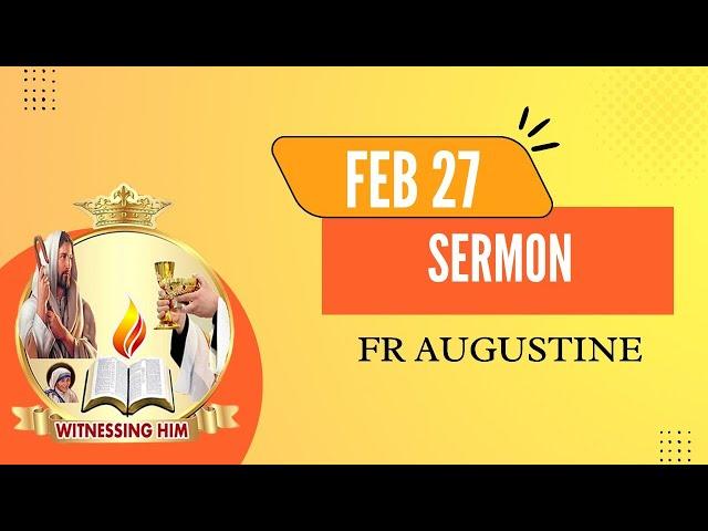 Sermon (Maraiyurai) By Rev. Fr. J. Augustine, Diocese of Thanjavur