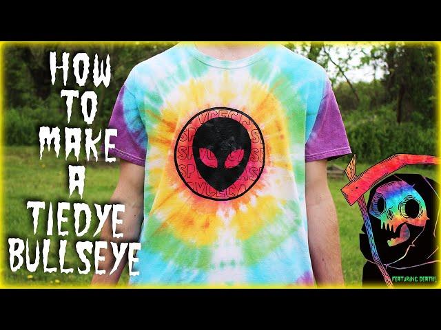 TIE DYE BULLSEYE TUTORIAL!