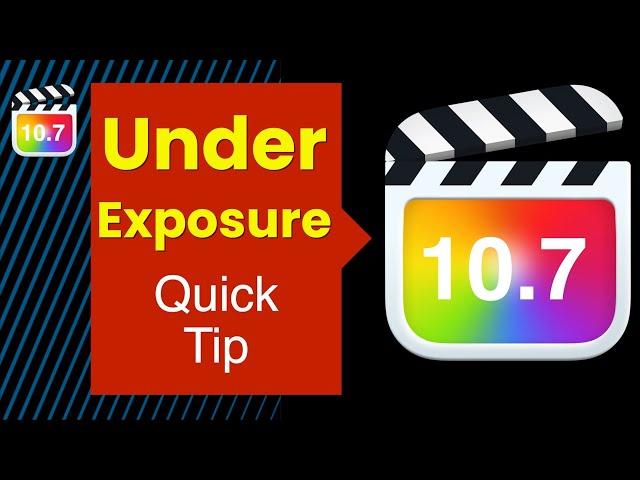 Under Exposure fixed - Noise Reduction - Final Cut Pro