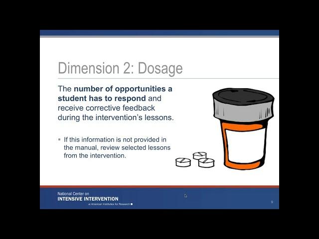 Taxonomy of Intensive Intervention Overview