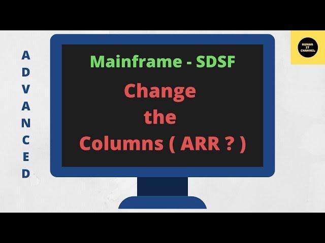 How to Change the Columns in SDSF Very Useful - Mainframe SDSF