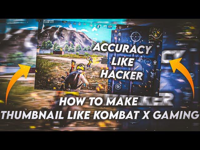 MAKE THIS BGMI MONTAGE THUMBNAIL LIKE @kambatxgaming ON ANDROID // BGMI thumbnail tutorial