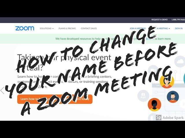 How to Change Your Name Before a Zoom Meeting