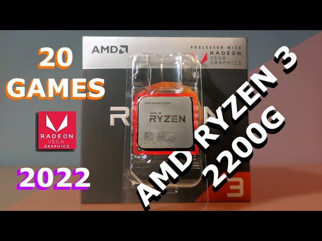 AMD Ryzen 3 2200G Revisit Early 2022 | Surprising in both ways! | 20 Games Tested