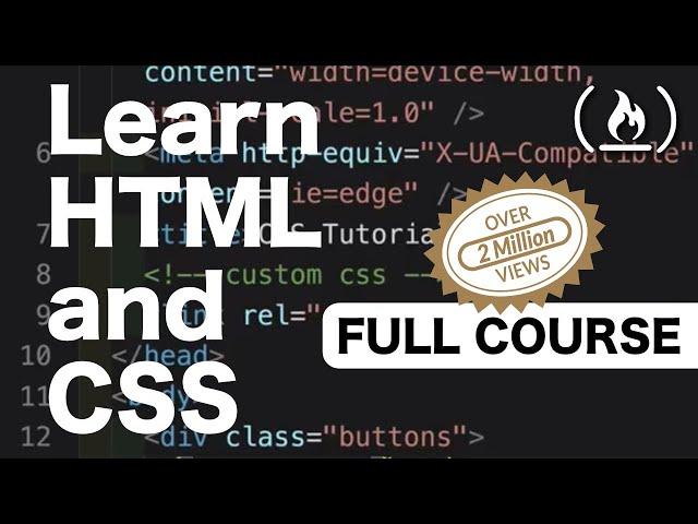 Learn HTML5 and CSS3 From Scratch - Full Course