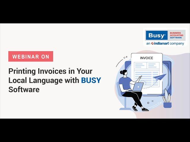 Printing Invoices in Local Language with BUSY Software (English) | Second Language in BUSY