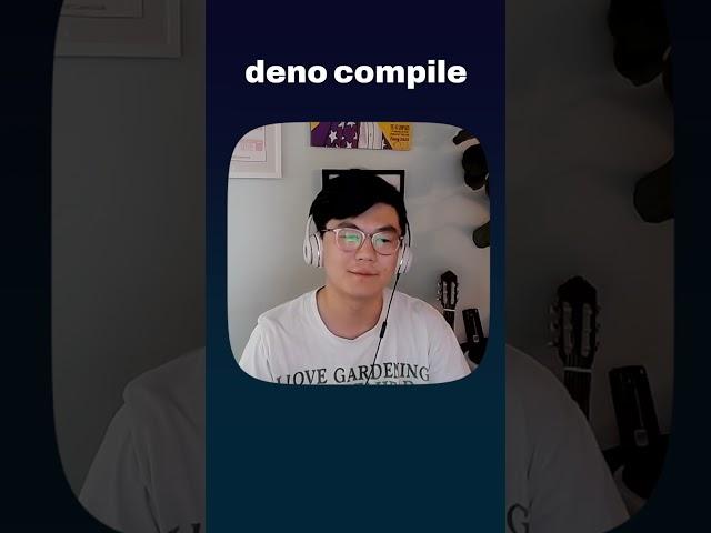 Compile any script to a binary executable with Deno