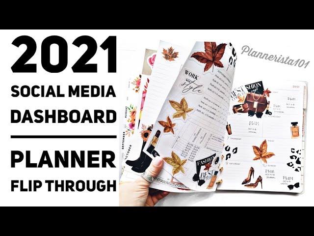 2021 PLANNER FLIP THROUGH DASHBOARD LAYOUT   |  SOCIAL MEDIA PLANNER | HAPPY PLANNER