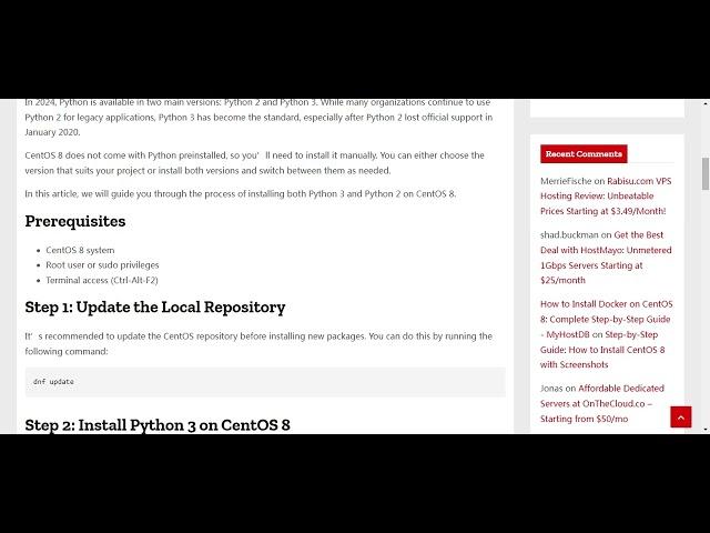 How to Install Python 3 and Python 2 on CentOS 8 | Easy Guide