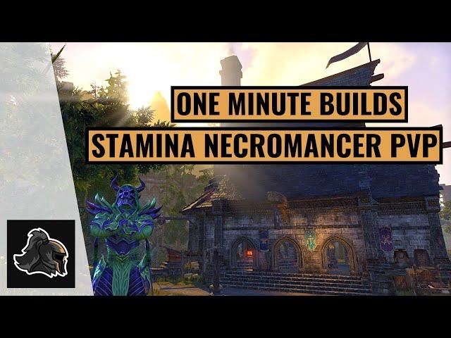 Elder Scrolls Online One Minute Build: Stamina Necromancer PvP #shorts