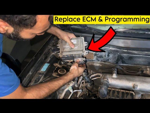 Nissan Sunny 2009 Replace ECM And Programming || Complete Information