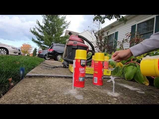 Overlifting Concrete Sidewalk with Spray Foam Cans - Part 2, FnF302