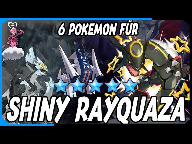 6 Pokemon gegen Shiny Rayquaza [Raid Event] Solo & Team + Supporter | Vorbereitung | KaPu