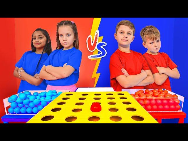 Girls vs Boys - Red vs Blue Challenge