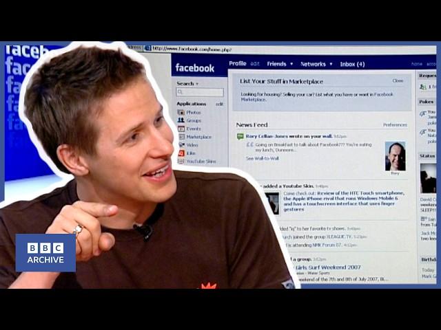 2007: What's the point of FACEBOOK? | BBC Breakfast | Retro Tech | BBC Archive