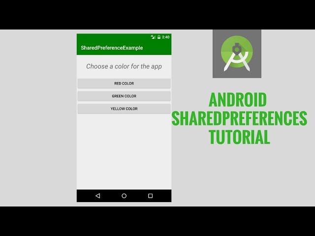 Android sharedpreferences tutorial