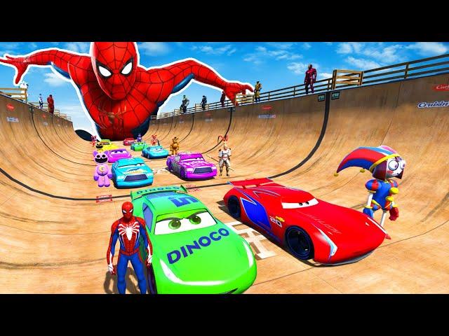 GTAV SPIDER-MAN 2, THE AMAZING DIGITAL CIRCUS, GARTEN OF BANBAN 7 Join in Epic New Stunt Racing