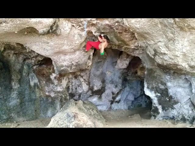 Утренняя разминка.:) Free solo. 7b "Tough Trip Through Paradise"