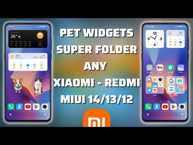 Pet Widgets, Super Folder And More MIUI 14 Features On Any Xiaomi | No Root No KWGT