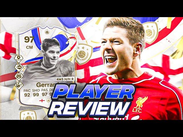 4⭐5⭐ 97 GREATS OF THE GAME ICON GERRARD PLAYER REVIEW | SEASON OBJ | FC 24 Ultimate Team
