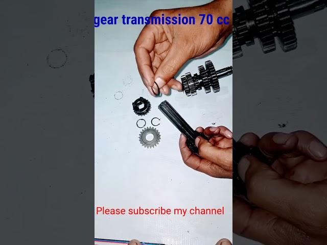 how to cheng cd70 gear transmission sprocket and shafts bk bike guru