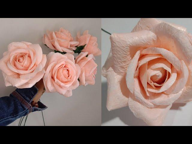 How to Make Rose Flower from Plastic Bag