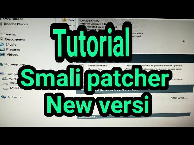 Tutorial to make the latest Smali version 62 and above