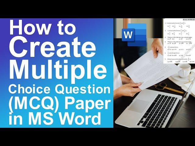 How to Create Multiple Choice Question (MCQ) Paper in Microsoft Word