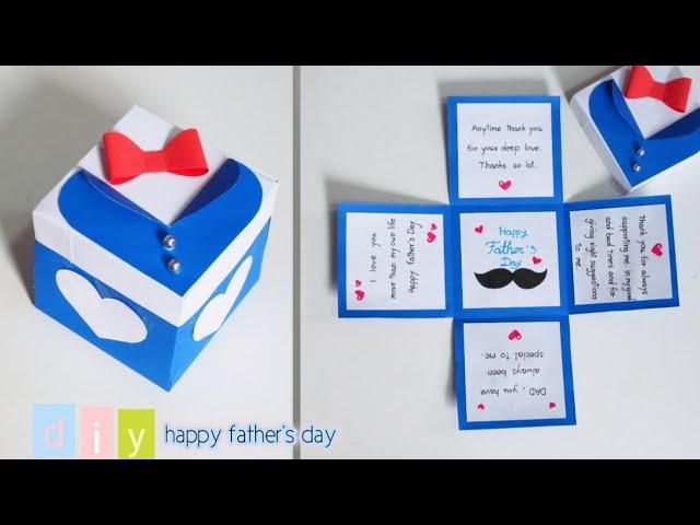 How to make Explosion Box  | Expulsion Box | DIY Father's Day Gift Box | Paper Crafts