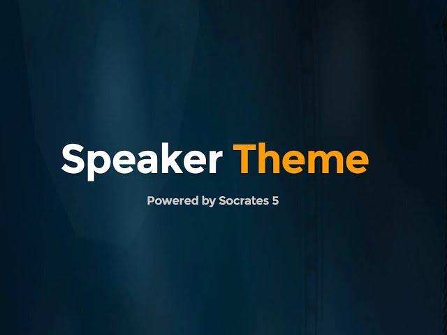 Speaker Wordpress Theme