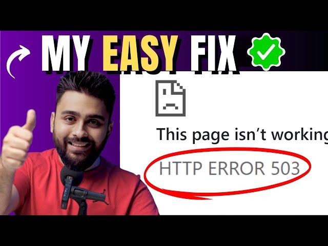 2024 - Quickly Fix "Http Error 503 Service Unavailable"