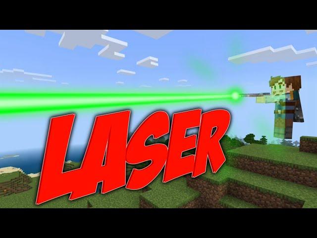Build a WORKING LASER GUN with Command Blocks!