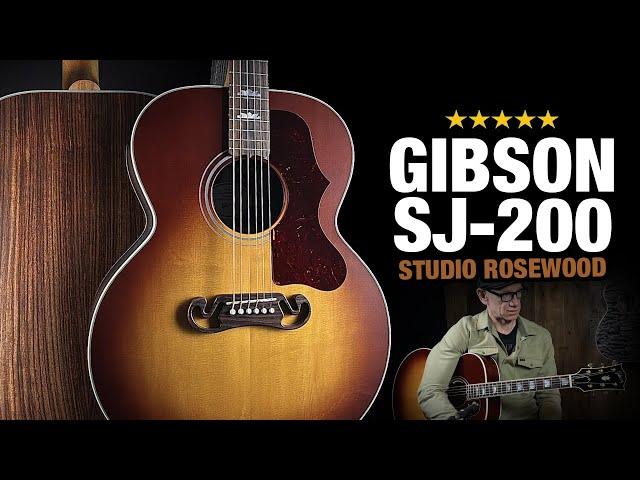 NEW Gibson SJ-200 Studio Rosewood (as compared to Standard Maple)