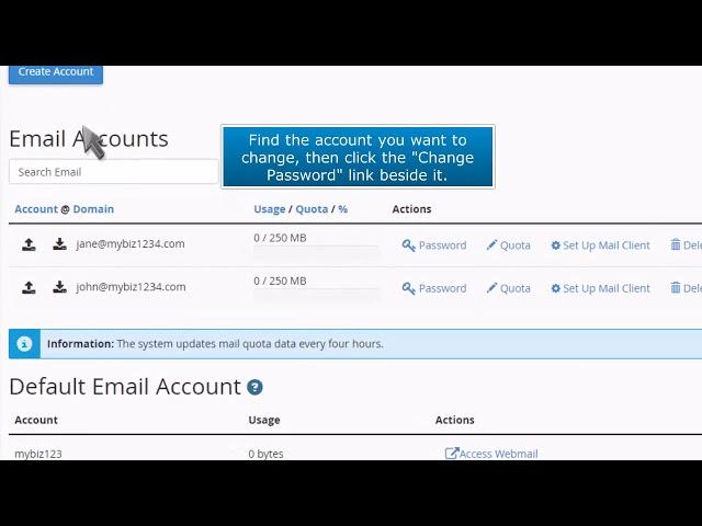 cPanel: How to Change an Email Account Password in cPanel