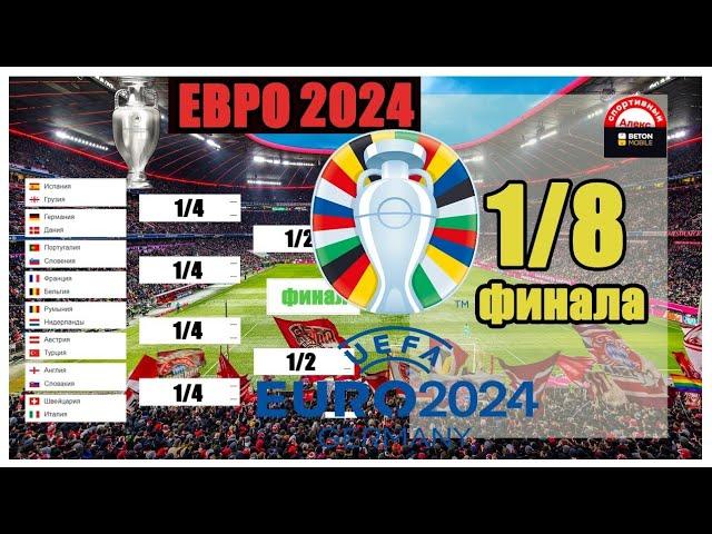 ЕВРО 2024. Кто в 1/4? Результаты, расписание