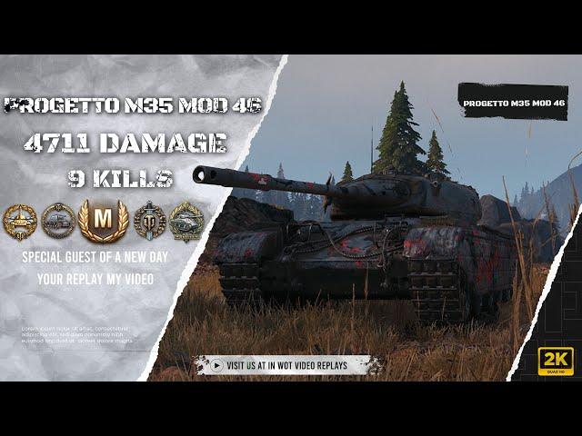 Progetto M35 mod 46 Kolobanov's Medal + 9 frags + Main High Caliber | #wotreplays 351