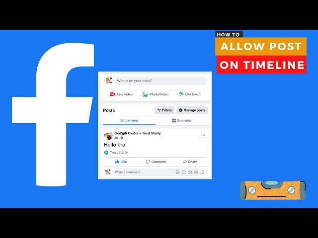 Facebook tips: how to allow friends post And more timeline settings