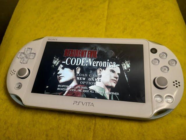 Resident Evil Code: Veronica Dreamcast on Sony PS Vita Slim Playstation Vita 3.65 Henkaku Enso game