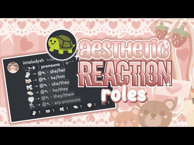 [DISCORD TUTORIAL] AESTHETIC DISCORD REACTION ROLES Using Carl Bot *2023*  ─  iimelodyxh