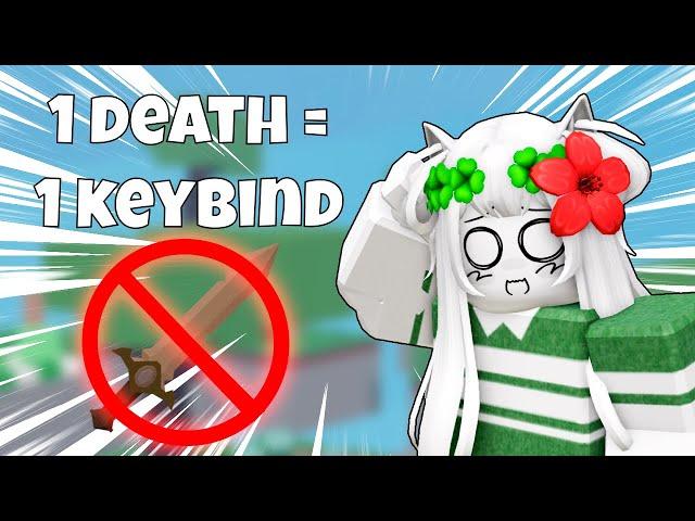 Roblox Bedwars 1 DEATH = 1 Keybind CHALLENGE! (But with memes)