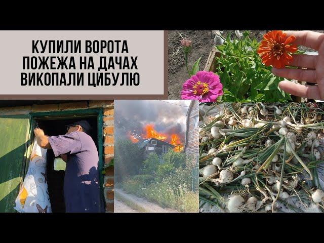 #63 Ворота для машини/Викопали цибулю/Готуємо місце для паркування/Солодкі перці/Пожежа у сусідів